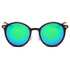 DEWITT | Retro Horn Rimmed Keyhole Bridge Round Sunglasses Circle