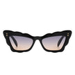 Radiance - Women Irregular Butterfly Wavy Frame Tinted Fashion