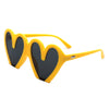 Skylette - Heart Shaped Oversized Party Fashion Sunglasses