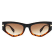 Oasisia - Geometric Fashion Narrow Irregular Cat Eye Sunglasses