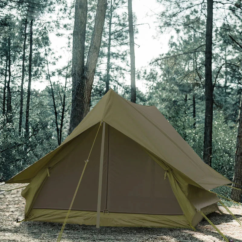 Tente cabane rétro portable en forme de A