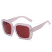 CLEMSON | Women Retro Trendy Vintage Bold Square Oversize Sunglasses