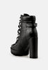 Willow Cushion Collared Lace-Up High Ankle Combat Boots