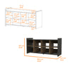 Shoe Rack Augusta, Eight Shoe Capacity - Espresso / Mahogany