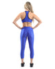 Ensemble de vêtements de sport Firenze - Leggings et soutien-gorge de sport - Bleu [FABRIQUÉ EN ITALIE]