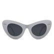 Luminara - Women Fashion Retro Round Cat Eye Sunglasses