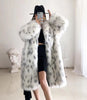 Winter Leopard Print Faux Fur Coats