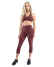 Soutien-gorge de sport Verona Activewear - Marron [FABRIQUÉ EN ITALIE]