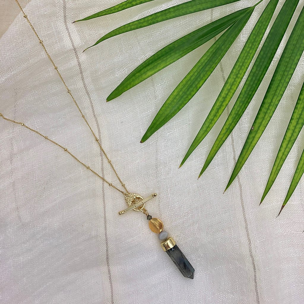 Labradorite Lariat Necklace