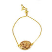 Ariana Large Oval Bracelet in Gold