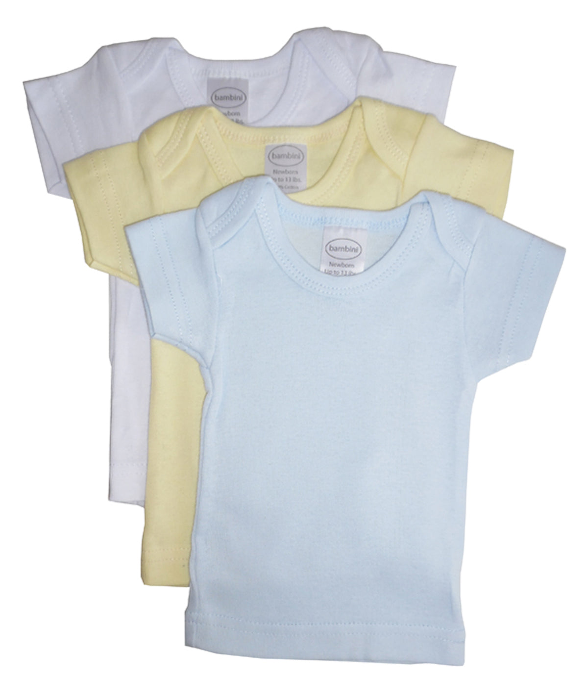 T-shirts à manches courtes pour garçons Bambini Variety Pastel - Lot de 3