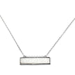 Collier barre Bethany Druzy en argent