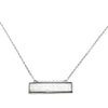 Bethany Druzy Bar Necklace in Silver