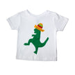 T-shirt pour enfants - Dinosaure dansant mexicain avec sombrero - Chemise pour tout-petits