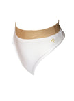 Kira High Waist Bottom - White