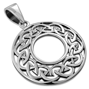 Pendentif en argent à nœud celtique moyen