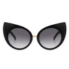 Iridessa - Women Mod Retro High Pointed Oversize Fashion Cat Eye Sunglasses