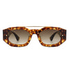 Xanadusk- Geometric Retro Irregular Brow-Bar Square Fashion Sunglasses