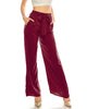 ZIMEGO Pantalon court taille moyenne ou haute, skinny ou jambe large, jupe-culotte