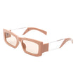 Horizonx - Retro Rectangle Narrow Fashion Slim Vintage Square Sunglasses