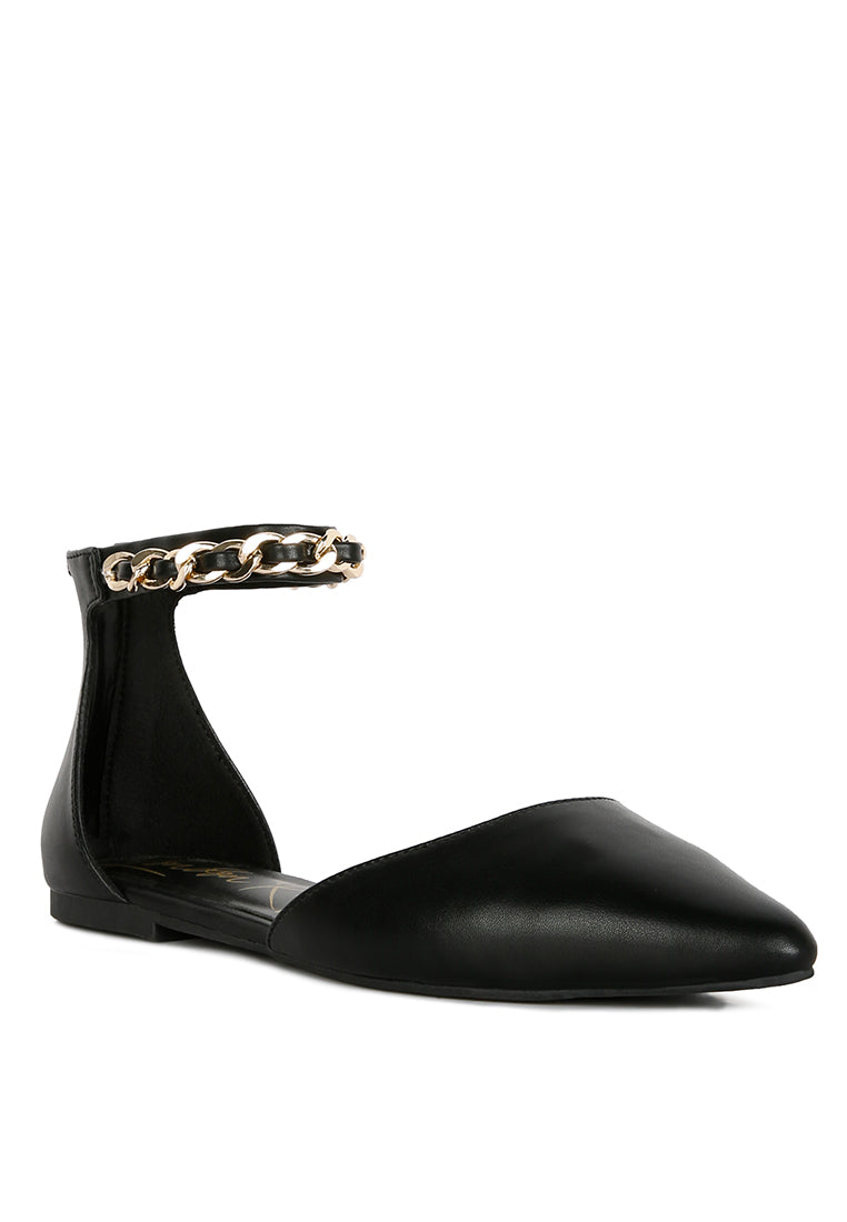 Zurich Slingback Chain Detail Flats