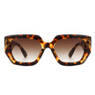 Solstice - Retro Women Geometric Tinted Cat Eye Fashion Sunglasses