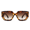 Solstice - Retro Women Geometric Tinted Cat Eye Fashion Sunglasses