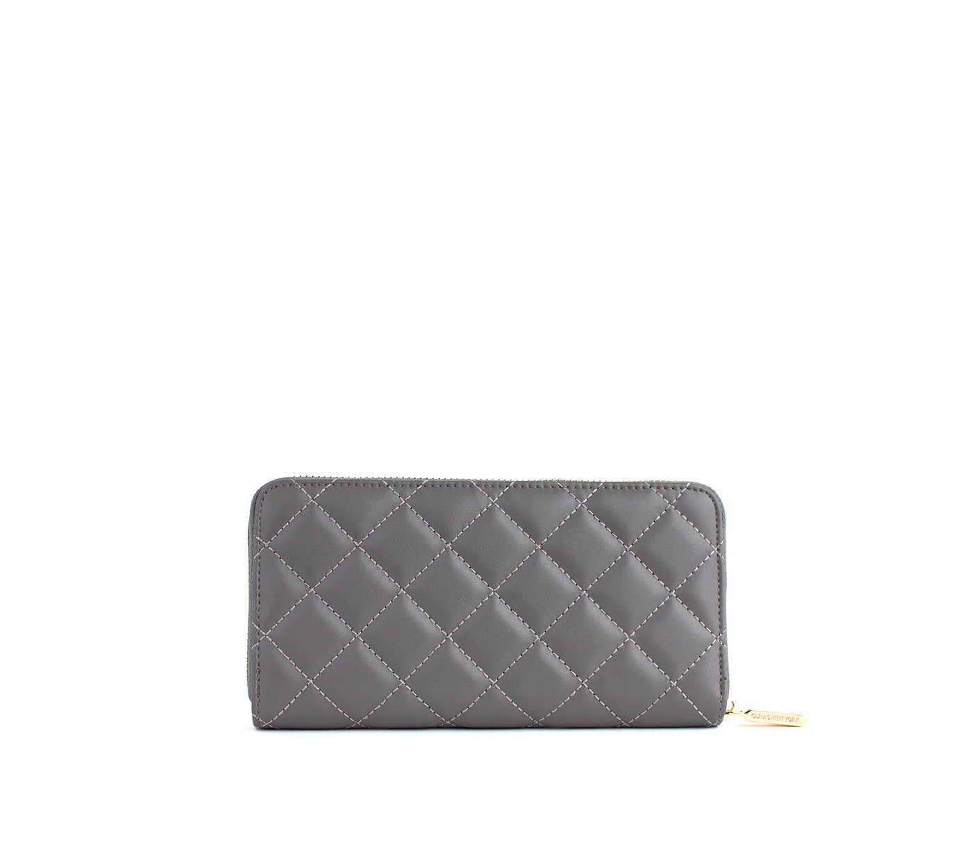 Uptown Quilted - Grey Zipper Wallet