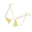 Boucles d'oreilles triangles dorées Charlee