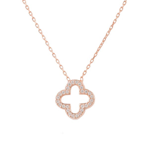 Open Clover Pendant Necklace