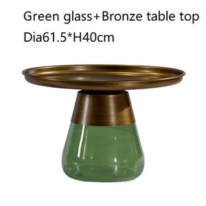 Classic Design Sebastian Herkner Round Glass Tea Side Table