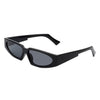 Quetzalx - Retro Rectangular Narrow Vintage Slim Sunglasses