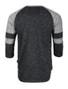 ZIMEGO Men's 3/4 Sleeve Baseball Football College Raglan Henley