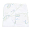 Whale Hooded Towel and Washcloth Set