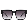 Verdiana - Women Chic Flat Top Tinted Fashion Square Sunglasses