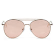 EDMOND | Lunettes de soleil aviateur unisexes, verres transparents, Style mode, cercle