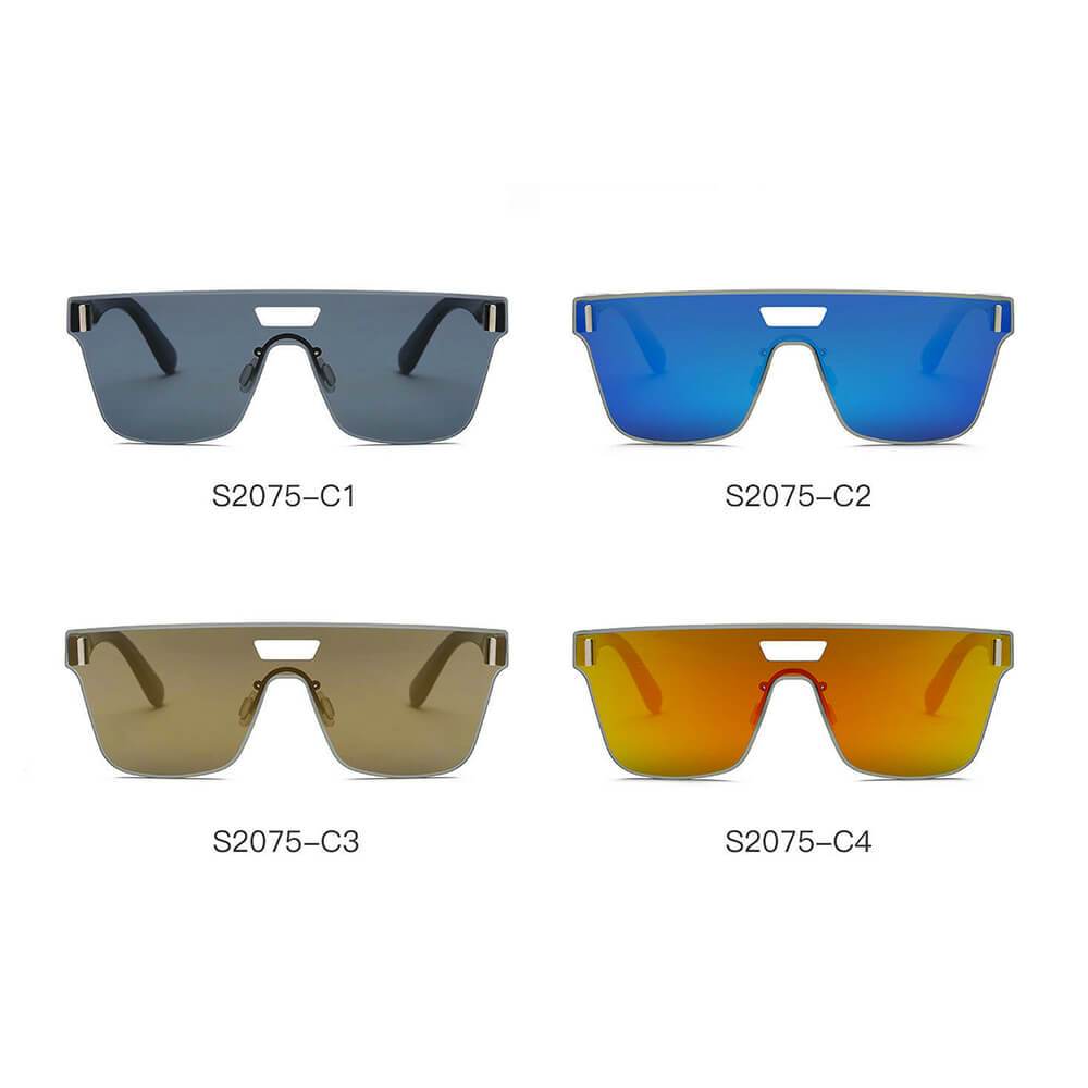 DEVON | Unisex Retro Square Mirrored Sunglasses