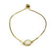 Brandy Small Oval Bracelet in Gold