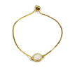 Brandy Small Oval Bracelet in Gold