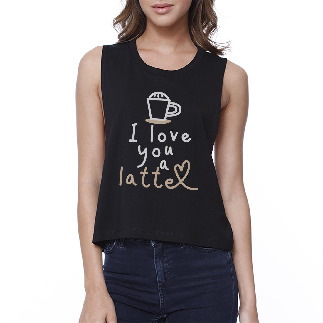 Love a Latte Womens Crop Top