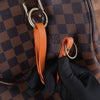 Leather Key Strap Lanyard in Orange to Secure Keys to Handbags Size