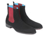 Bottines Chelsea en daim noir Paul Parkman (ID#SD841BLK)