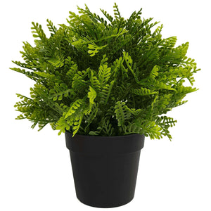 Petite fougère mimosa artificielle en pot résistante aux UV 20 cm