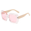 CLEMSON | Women Retro Trendy Vintage Bold Square Oversize Sunglasses