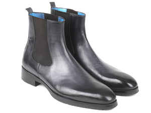 Bottes Chelsea noires et grises Paul Parkman (ID#BT661BLK)