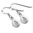 Mother of Pearl Drop Silver Earrings