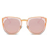 FERNDALE | Mirrored Polarized Lens Oversize Cat Eye Sunglasses