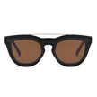 AIEA | Unisex Fashion Brow-Bar Single Flat Lens Round Sunglasses Circle