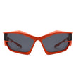 Pollich - Futuristic Rectangle Geometric Chunky Square Fashion Sunglasses