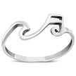 Bague en argent sterling avec note de musique